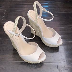 ALDO SOFT PINK SUEDE WEDGES